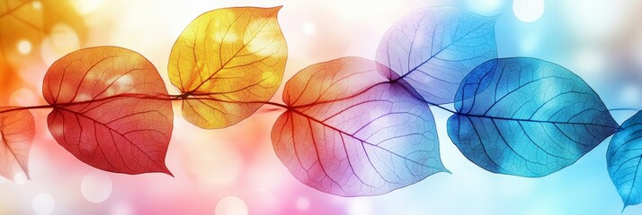Vibrant Delicate Leaves On A Branch, Healthcare Design Elements Backdrop Background