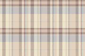 Softness check plaid tartan, package textile pattern background. Invite vector seamless fabric texture in light and pastel colors.