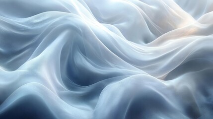 Obraz premium Elegant abstract flowing curves in pale tones. Generative AI