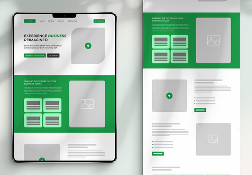 Flowchart Wireframe Layout