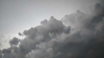 Summer blue sky cloud gradient light white background. Gloomy vivid cyan landscape in environment...
