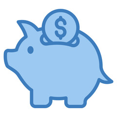 Piggy Bank Icon Element For Design