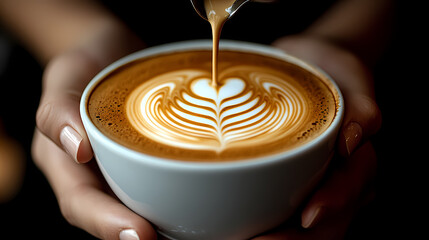 cup of coffee with milk