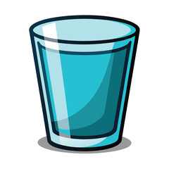 glass of water isolated