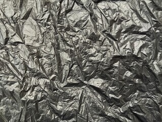 Abstrack crumpled black plastic bag texture and background 
