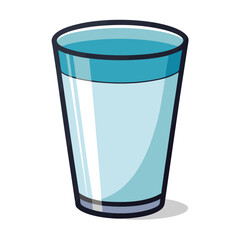 glass of water isolated