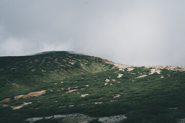 蔵王のお釜（曇）
