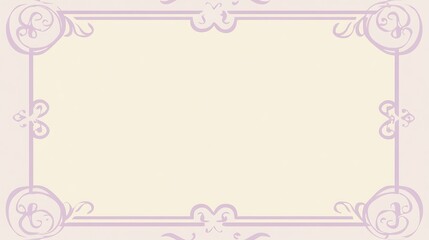 Elegant Lavender Frame Design With Floral Accents