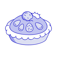 berry pie vector icon,berry pie vector illustration - simple illustration of berry pie ,perfect for logos and iconsberry pie 