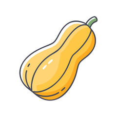 butternut squash vector icon,butternut squash vector illustration - simple illustration of butternut squash ,perfect for logos and iconsbutternut squash 