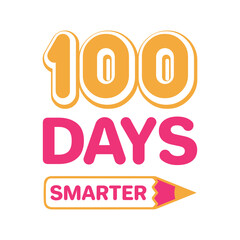 100 Days Of School Typography T-shirt Vector, 100th School Funny Quote Design, Retro 100 Days ClipArt Shirt Svg