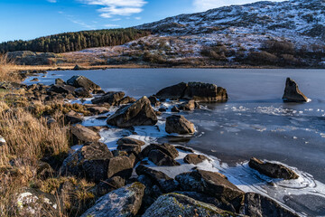 winter in Snowdonia national park Uk