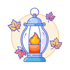 fall lantern vector icon,fall lantern vector illustration - simple illustration of fall lantern ,perfect for logos and iconsfall lantern 
