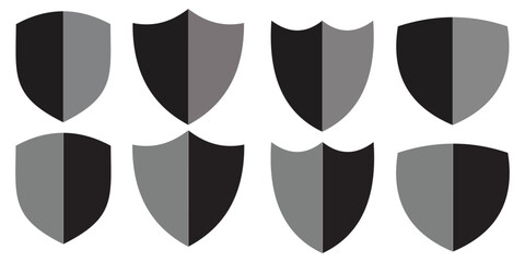 Vector Shield Icon. Abstract symbol of security. Security shield logo. Vector illustration. 