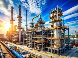 Modern Refinery Construction: Industrial Plant Expansion Project