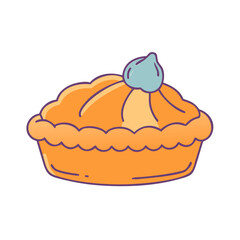 pumpkin pie vector icon,pumpkin pie vector illustration - simple illustration of pumpkin pie ,perfect for logos and iconspumpkin pie 