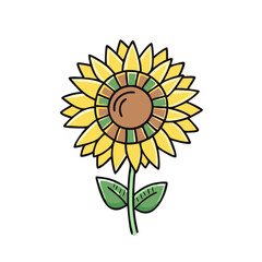 sunflower vector icon,sunflower vector illustration - simple illustration of sunflower ,perfect for logos and iconssunflower 