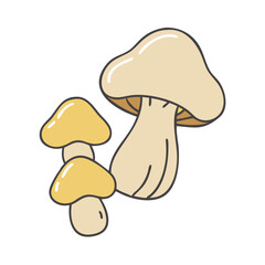 wild mushrooms vector icon,wild mushrooms vector illustration - simple illustration of wild mushrooms ,perfect for logos and iconswild mushrooms 