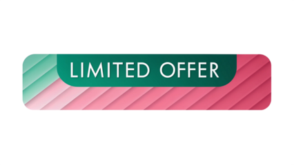 Modern Limited Offer Banner with Gradient Colors