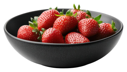 Fresh strawberries in bowl fruit png transparent background transparent