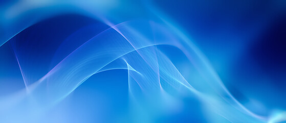 Fototapeta premium Abstract Blue Background With Fluid Wave Patterns