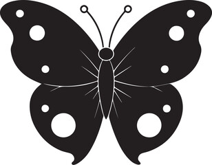 coloring page butterfly silhouette vector illustration
