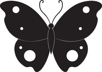 Obraz premium coloring page butterfly silhouette vector illustration