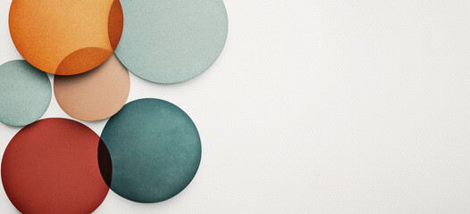 Colorful Watercolor Circle Textured Background