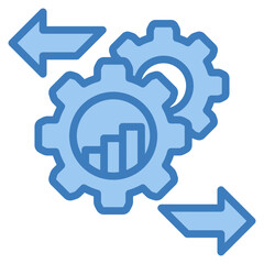 Process Optimization Icon Element For Design