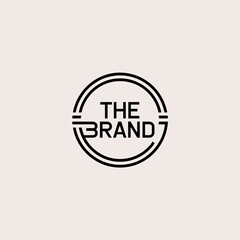 The Brand typography company logo. Generative By Ai