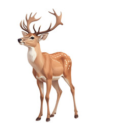 Illustration deer vector art