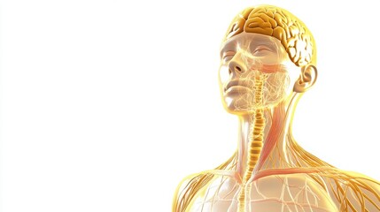 Diagram of the human lymphatic system, showcasing the intricate network of vessels and nodes responsible for immune response and fluid balance in the body. Essential for understanding health and disea
