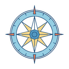 compass rose vector icon, compass rose vector illustration - simple illustration of compass rose, perfect for logos and iconscompass rose 