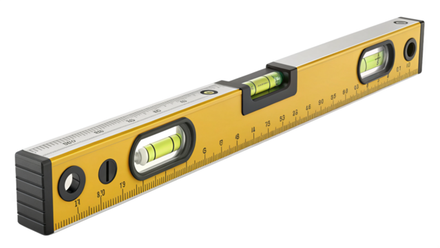 Level Tool isolated on a transparent background.