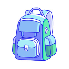 backpack vector icon, backpack vector illustration - simple illustration of backpack, perfect for logos and iconsbackpack 