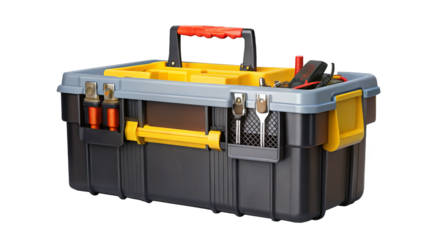 Toolbox isolated on a transparent background.