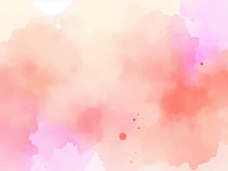 A soft, blended watercolor background in shades of pink, peach, and cream, creating a gentle and dreamy texture. 