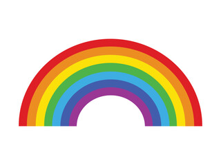 Fototapeta premium Vector illustration of rainbow icon
