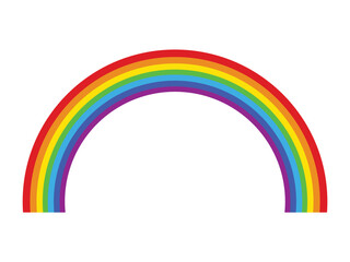 Vector illustration of rainbow icon