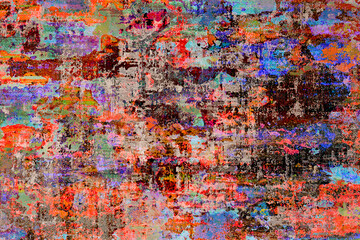 Carpet abstract Pattern in high definition texture isolated on white canvas with trending colors
