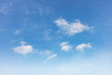 Summer blue sky cloud gradient light white background. Beauty clear cloudy in sunshine calm bright winter air bacground. Gloomy vivid cyan landscape in environment day horizon skyline view spring wind