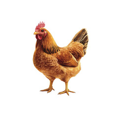 Fototapeta premium A Detailed Illustration of a Buff Orpington Hen