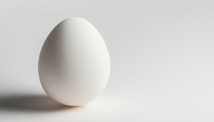 White Background With An Eggshell On Top, Allowing For Ample Copyspace. Ideal For Showcasing Text Or Designs Against A Clean Backdrop.