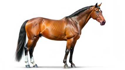 Obraz premium horse isolated on white background