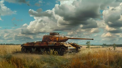 Fototapeta premium war tank