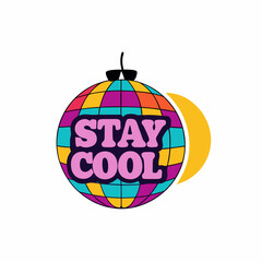 Sticker design of Stay cool