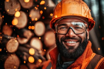 A worker in a factory proudly holding a finished product, symbolizing the value of hard work and craftsmanship