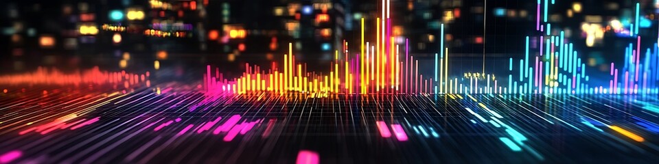 Vibrant chart representing the dynamics of wealth distribution.