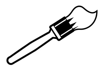 Creative Paintbrush Icon Vector Illustration