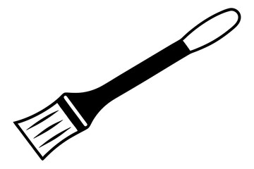 Creative Paintbrush Icon Vector Illustration - Artistic Design Element